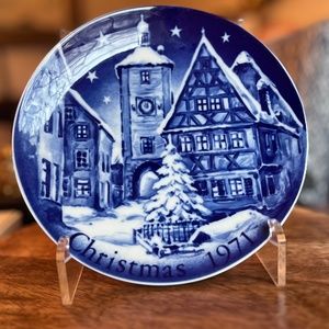 Original Box Christmas 1971 plate Rothenburg o.d. Tauber Limited Edition